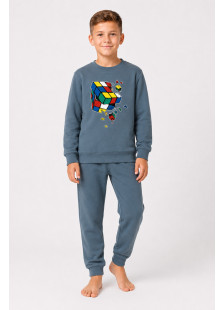 Indigo TRAX boys' pyjama set with Rubik Cube print