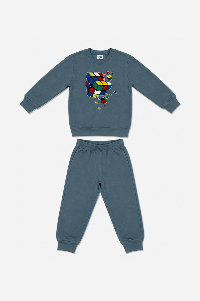Indigo TRAX boys' pyjama set with Rubik Cube print