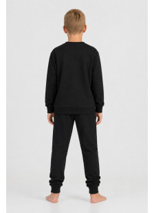 Black TRAX boys' pyjama set with Eat Sleep Game Repeat graphic