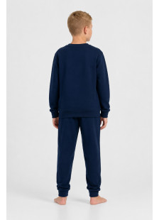 Navy TRAX boys' gamer print pyjama set