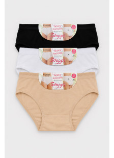 POWER FLOWER women's cotton briefs 3-pack multicolour SDOPPY