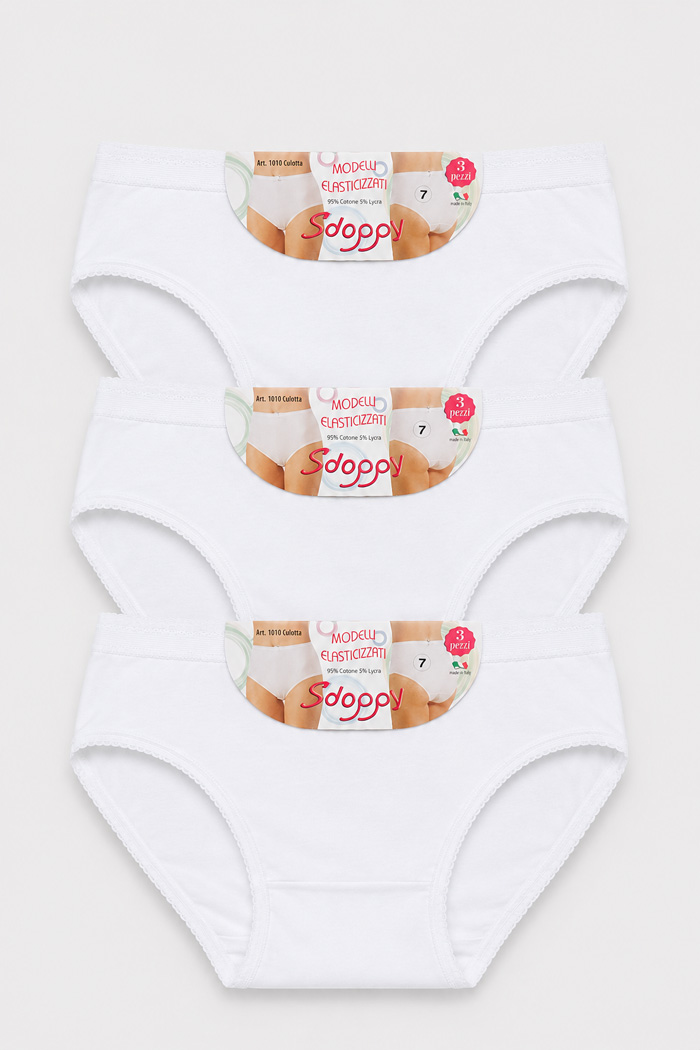 POWER FLOWER women's cotton briefs 3-pack multicolour SDOPPY