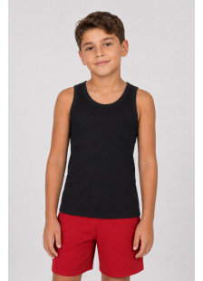 Black NINA CLUB children's sleeveless vest