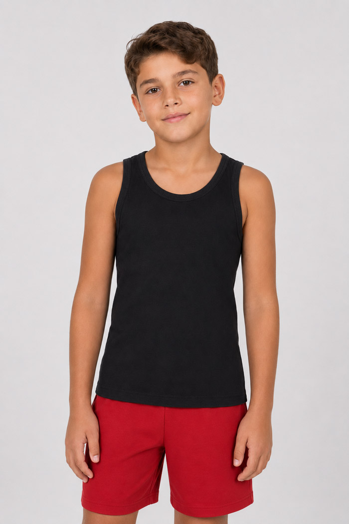 NINA CLUB Children's Sleeveless Vest Black NINA-51-BLACK