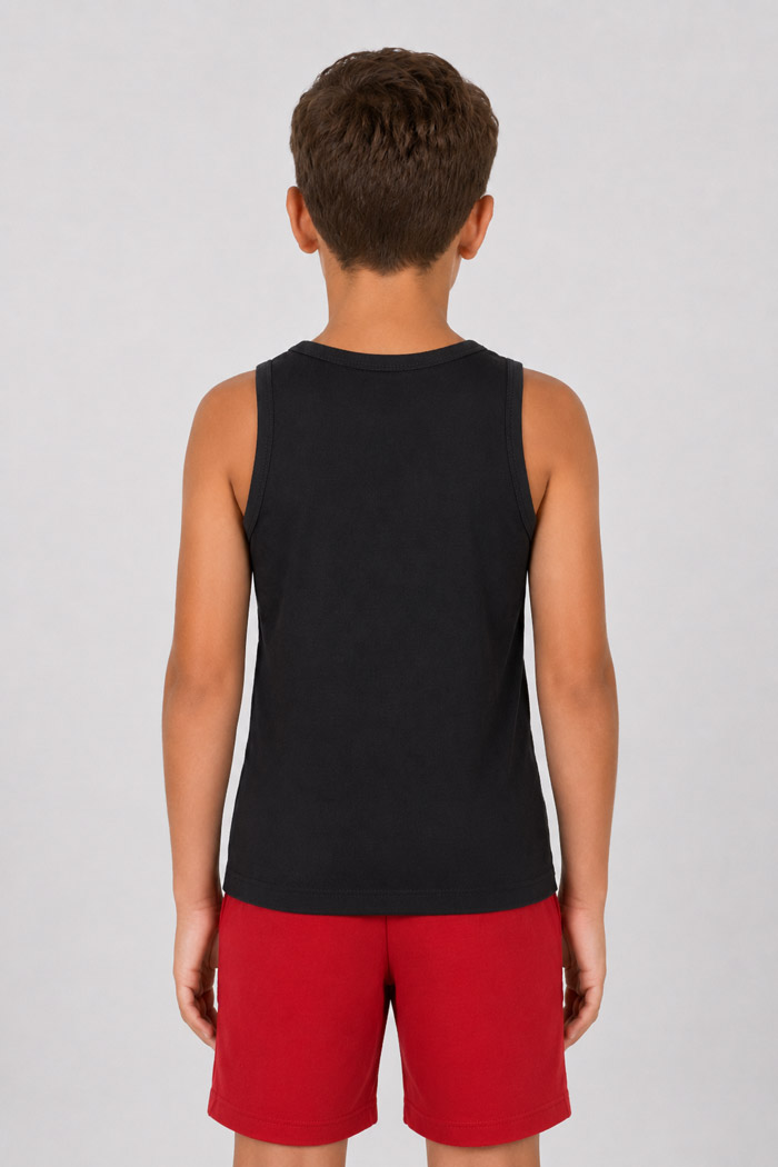 Black NINA CLUB children's sleeveless vest