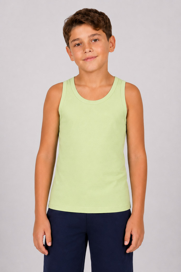 NINA CLUB Children's Sleeveless Vest Light Green NINA-51-LAHANI