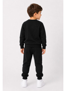 TRAX Racing 50921 boys' black tracksuit set with racing car print