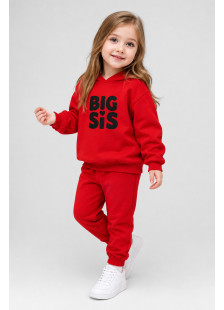 TRAX Big Sis 50726 girls' red hooded tracksuit set