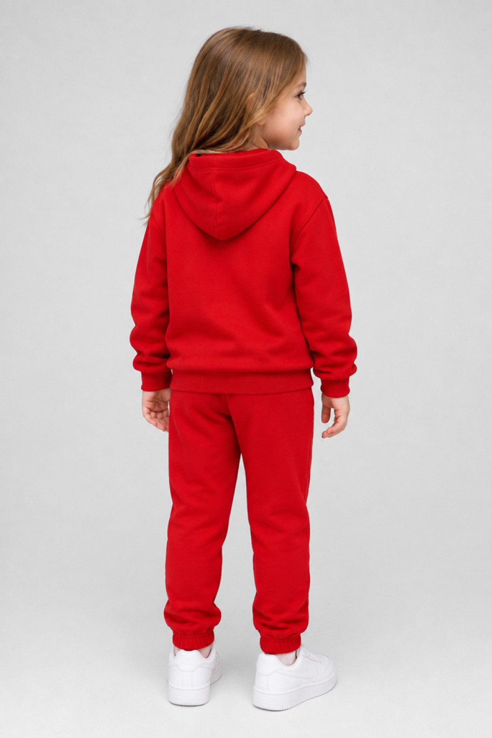 TRAX Big Sis 50726 girls' red hooded tracksuit set