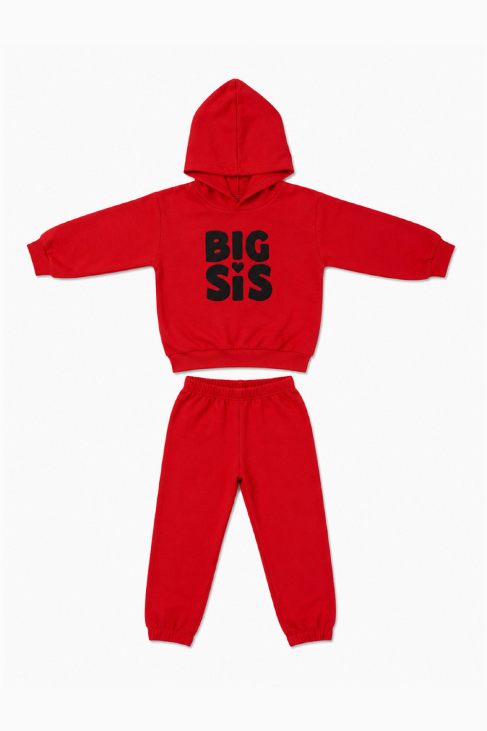 TRAX Big Sis 50726 girls' red hooded tracksuit set