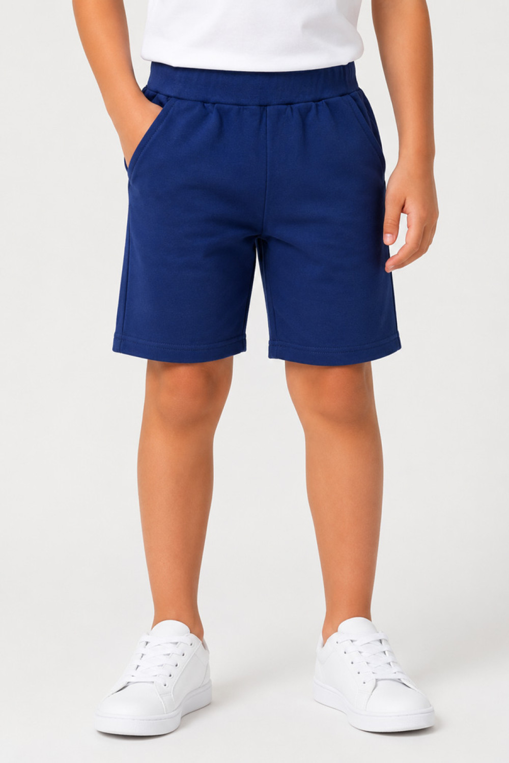 TRAX plain navy boys' shorts