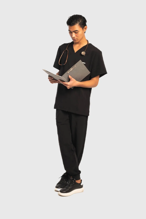 Dr Scrub Herren-Hose Schwarz PRS01PMBK