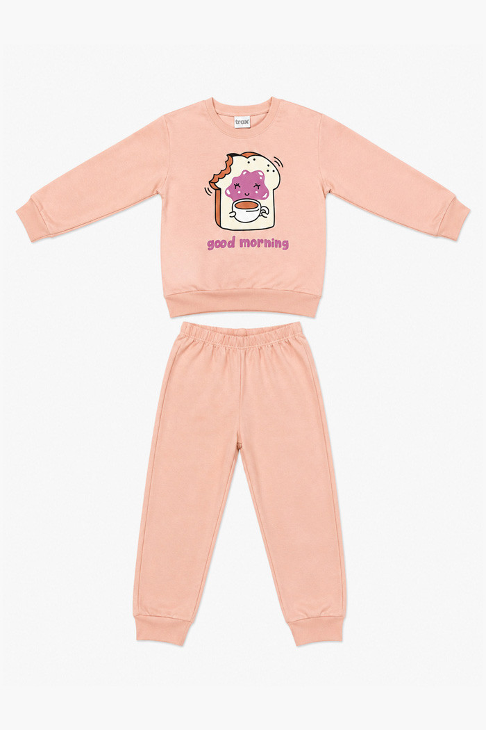 TRAX girls' pink Good Morning pyjamas 50692
