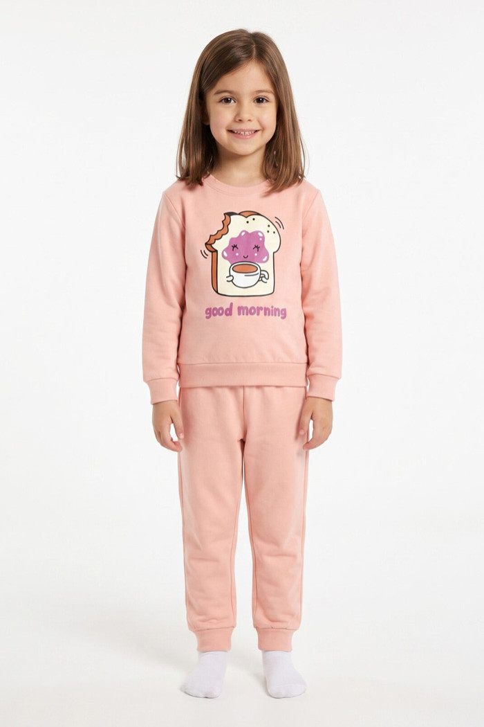 TRAX girls' pink Good Morning pyjamas 50692