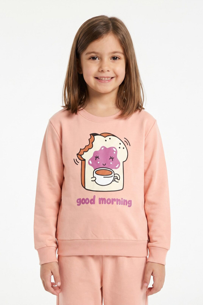 TRAX girls' pink Good Morning pyjamas 50692