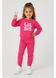 TRAX Lil Sis 50718 girls' fuchsia winter tracksuit set