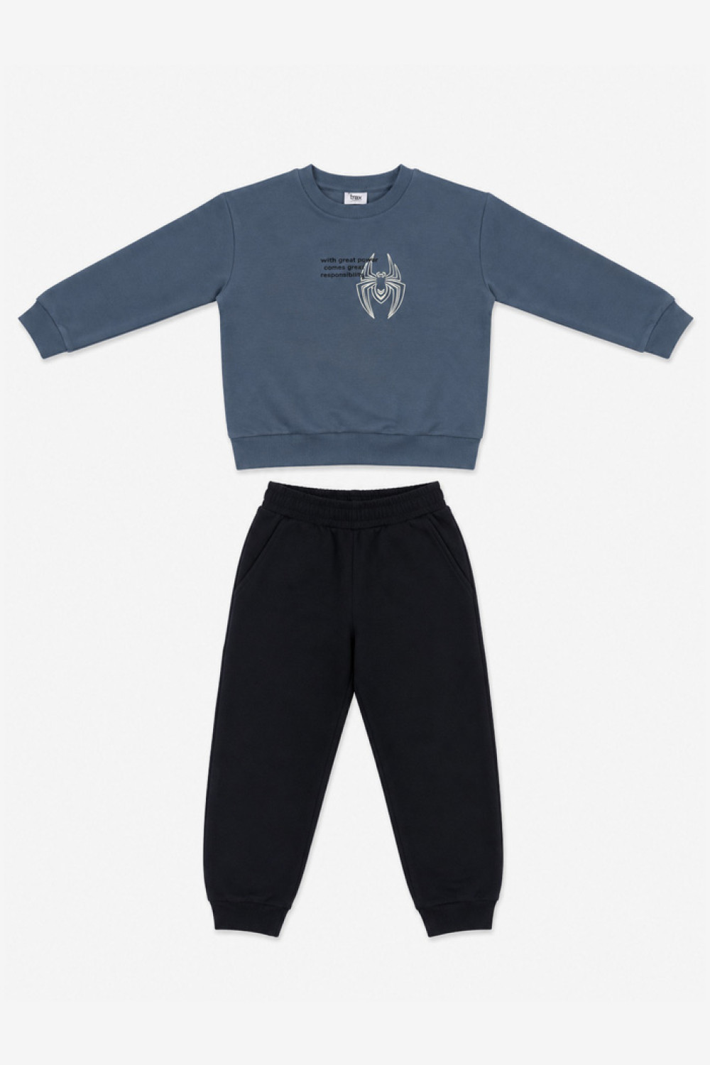 TRAX Spider 50851 boys' indigo and black winter tracksuit set