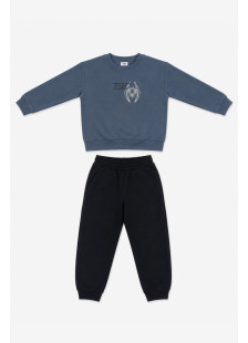 TRAX Spider 50851 boys' indigo and black winter tracksuit set