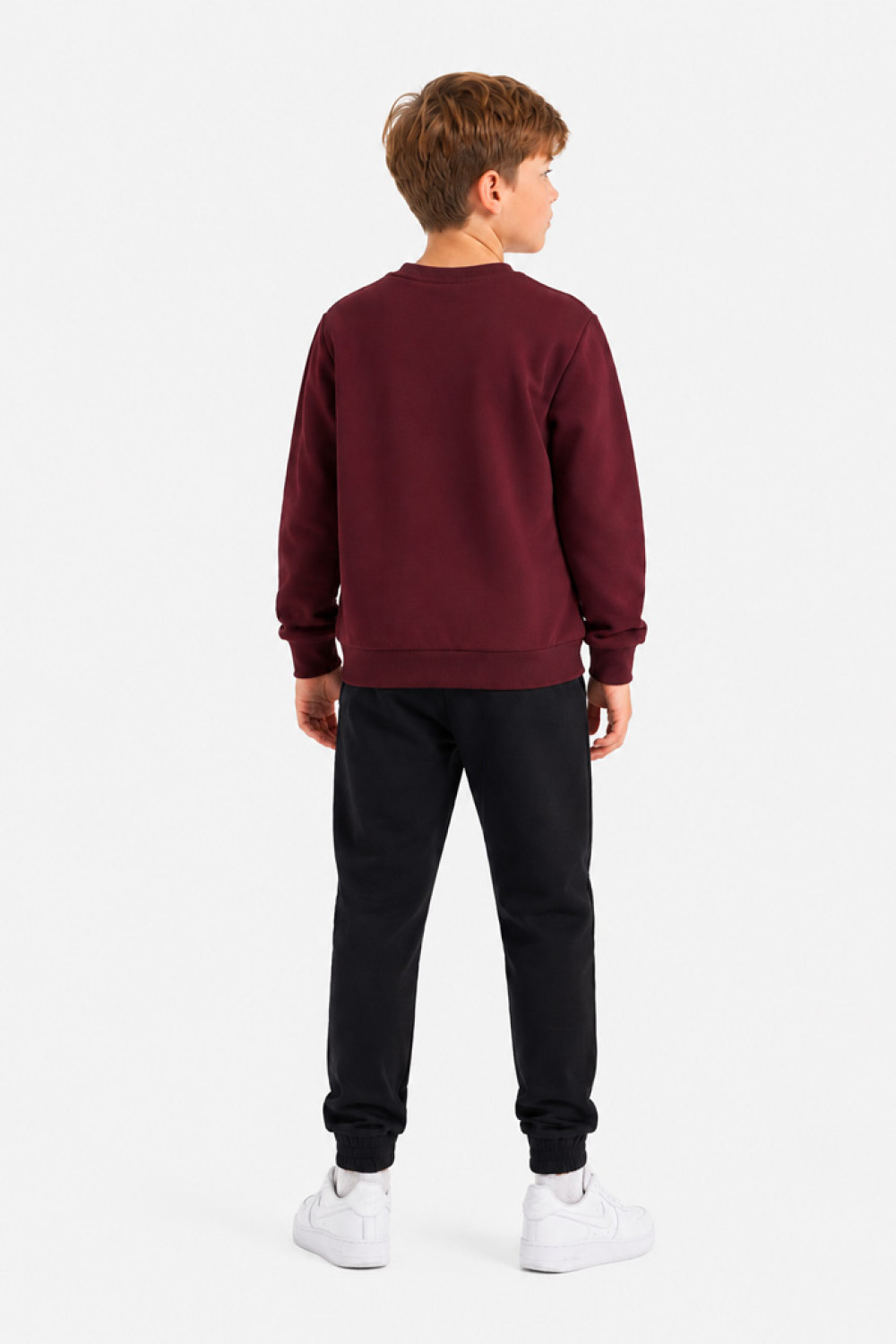 TRAX Weekend Club 50823 boys' burgundy and black winter tracksuit set