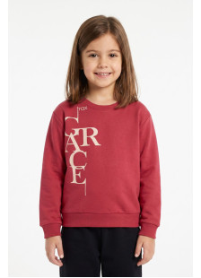 TRAX Grace 50626 girls' magenta and black winter tracksuit set