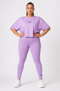 TRAX Beach Happy 43600 Sommer-Sportset in Flieder mit Crop-Top und Leggings