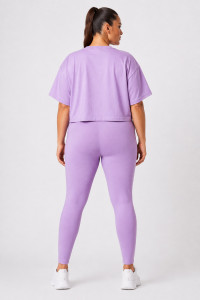 TRAX Beach Happy 43600 Sommer-Sportset in Flieder mit Crop-Top und Leggings
