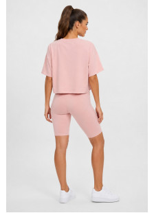 TRAX powder pink summer top and cycling leggings set 43601