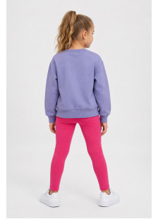 TRAX Sister lilac sweatshirt and fuchsia leggings set for girls 50703-2