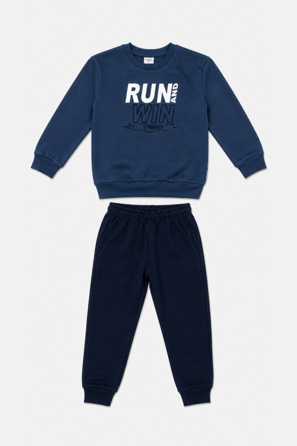 TRAX Run and Win indigo sweatshirt and navy track pants set for boys 50828