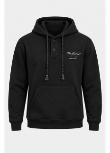 5EVENSTAR men's button hoodie with kangaroo pocket
