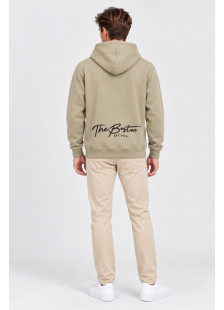 5EVENSTAR men's button hoodie with kangaroo pocket