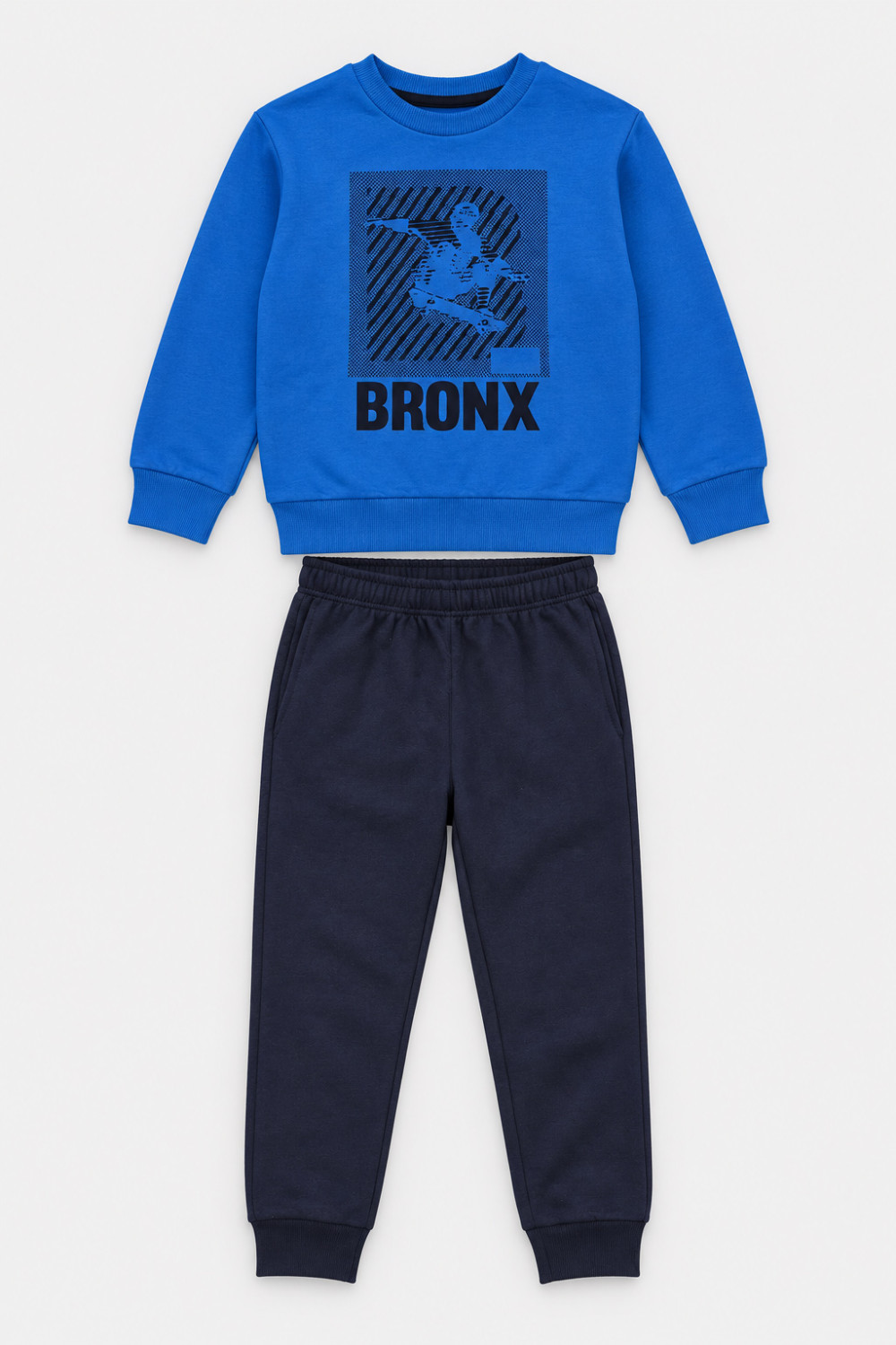 TRAX Bronx boys' royal blue and navy tracksuit set