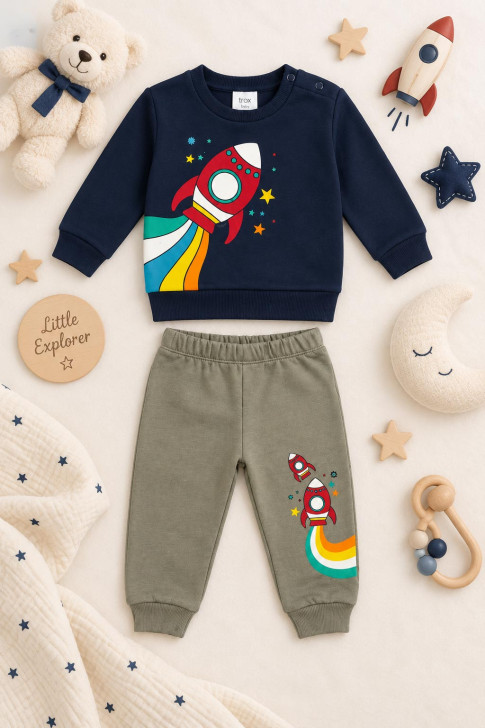 TRAX Baby Boys’ Top & Trousers Set 50561 – Navy