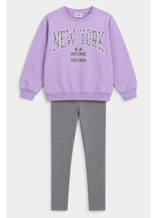 Lilac TRAX girls’ winter tracksuit set