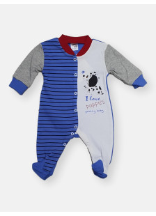 Pretty Baby baby boys’ long-sleeve bodysuit with subtle print