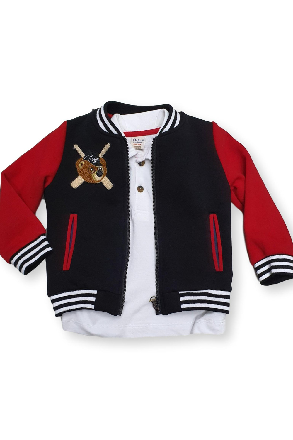 Bebus baby three-piece set with jacket, polo shirt and trousers