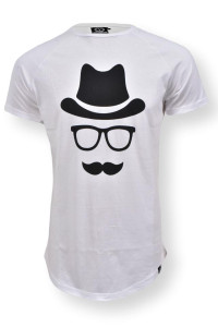 Cotton4all men's Mr Hat T-shirt with subtle print
