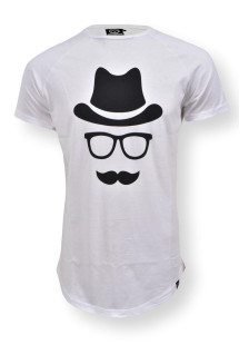 Cotton4all men's Mr Hat T-shirt with subtle print