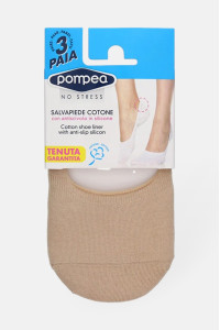 POMPEA no-show socks for open shoes, 3 pairs