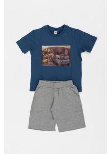 TRAX boys' summer set with T-shirt and shorts 37370