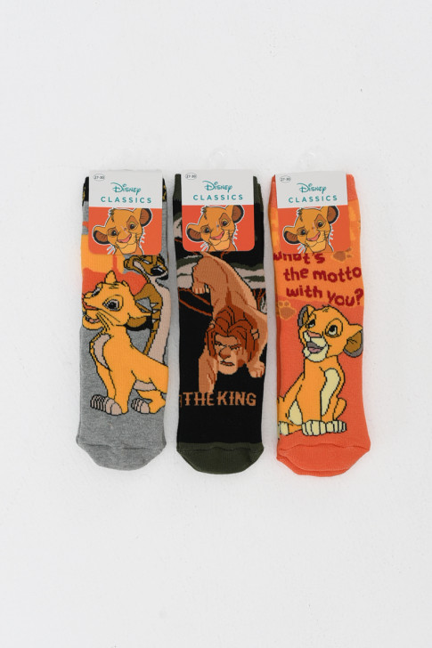 Disney Der König der Löwen Kinder-Anti-Rutsch-Socken, 3er-Pack AS21497