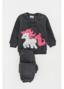 TRAX girls' fluffy UNICORN pyjamas 44796