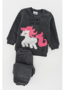 TRAX girls' fluffy UNICORN pyjamas 44796