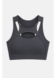 Nuvoletta seamless sports bra with cut-out details
