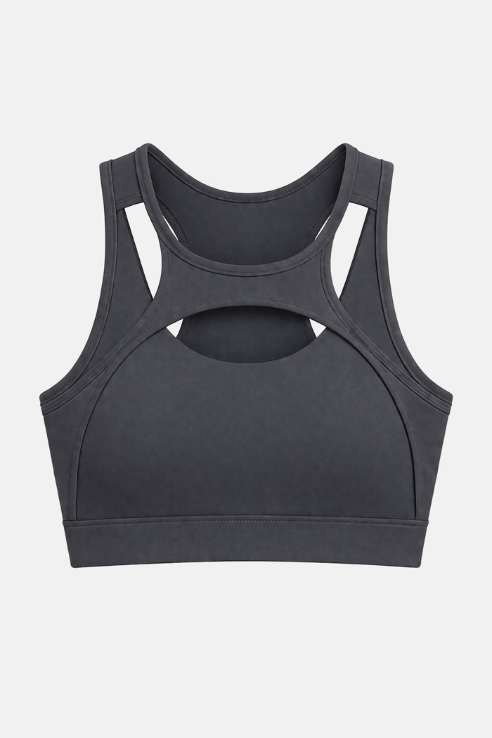 Nuvoletta seamless sports bra with cut-out details