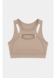 Nuvoletta seamless sports bra with cut-out details