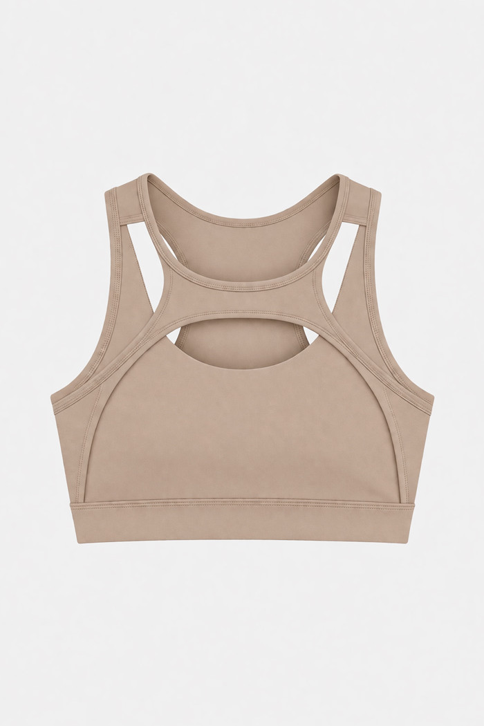 Nuvoletta seamless sports bra with cut-out details