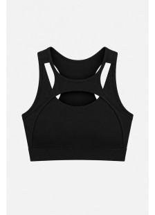 Nuvoletta seamless sports bra with cut-out details