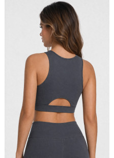 Nuvoletta seamless sports bra with cut-out details