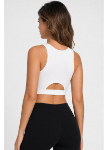 Nuvoletta seamless sports bra with cut-out details